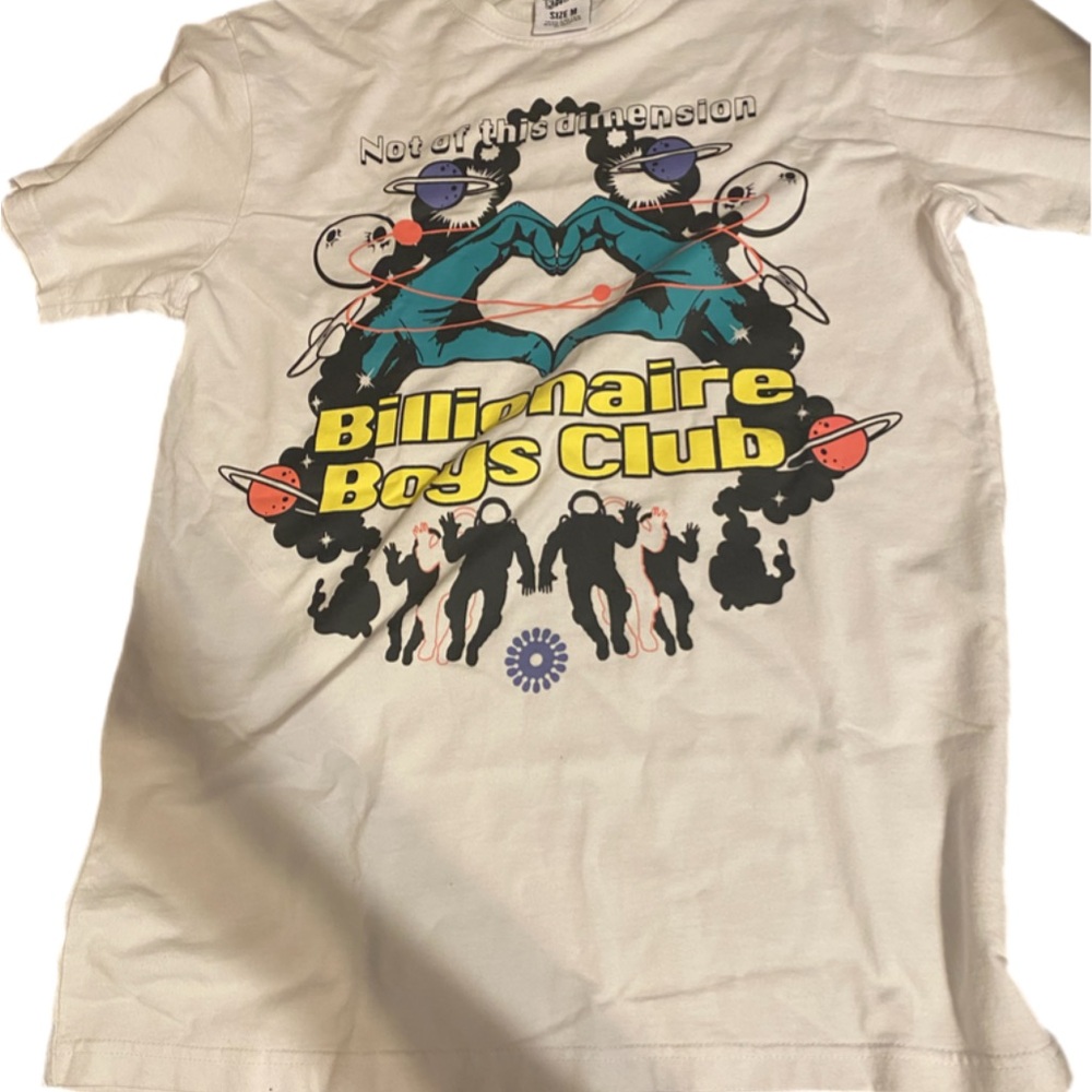 Billionaire Boys Club White and Blue Short Sleeve Tee
